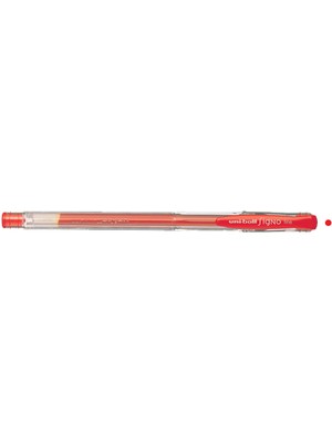 Kitabevimden Uni-Ball Roller Kalem (12 Adet) Signo Fine Jel Bilye Uç 0.7 mm Kırmızı  UM-100