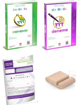 ÜçDörtBeş Yayınları Tyt Türkçe Tyt Fen Bilimleri Deneme /  Branş Deneme Üçdörtbeş - 345 / Yks 2026 + Tyt Deneme+Telefon Tutucu