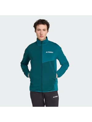 Adidas Terrex JM0140 Terrex Multi Clımawarm Tam Boy Fermuar Teknolojili Polar Üst