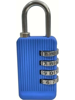 Usin Mini 4 Haneli Şifreli Dolap Çanta Valiz Kapı Günlük Bisiklet Kilidi - Şifreli Asma Kilit Renk Asorti