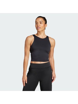 Adidas Performance JH1476 Yoga Crop Tank With Inner Shelf Bra