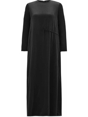 Eskişehir Mağazacılık T26K-4012 Mıssdalıda Kolları Triko Bel Büzgülü Elbise