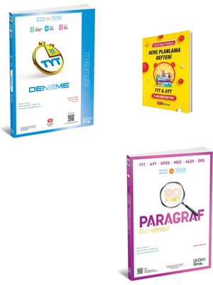 Üç Dört Beş Yayınları 345 Tyt 2026 Matematik ve Paragraf Denemeleri + Planlama Defteri