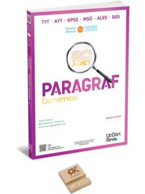 Üç Dört Beş Yayınları 345 Tyt 2026 Paragraf Denemeleri + Telefon Standı