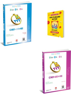 Üç Dört Beş Yayınları 345 Tyt 2026 Matematik ve Türkçe Denemeleri + Planlama Defteri