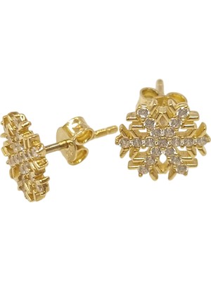 Genel Kar Tanesi Vidalı Küpe 14 Ayar Altın Hd Videolu