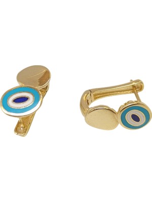 Genel Mineli Göz Küpe 14 Ayar Altın Hd Videolu