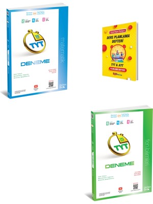 Üç Dört Beş Yayınları 345 Tyt 2026 Matematik ve Fen Bilimleri Denemeleri + Planlama Defteri