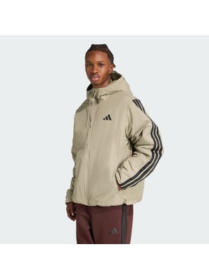 Adidas Sportswear JM4041 Essentials CLIMAWARM 3-Stripes Insulated Hooded Jacket