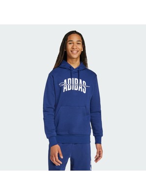 Adidas Sportswear JM6428 Collegiate Script Graphic Kapüşonlu Üst