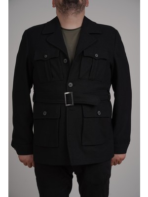 Kadir Büyükkaya Modern ve Şık Erkek Safari Mont - Viskon Pamuk ve Polyester KARIŞIMLI-KAV9125W