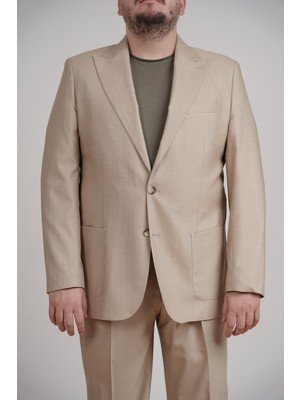 Kadir Büyükkaya Kırlangıç Yaka Pileli Erkek Takım ELBISE-KAX1303S