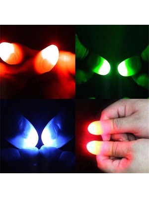 LED Işıklı Renkli Sihirli Parmak Şaka