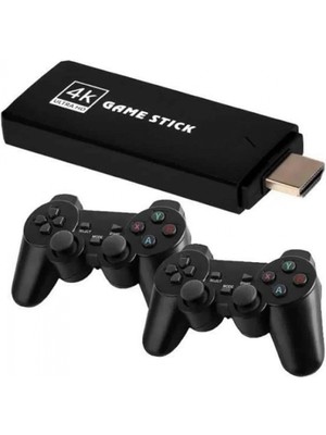 Marsilyan 2 Kollu Kablosuz 2.4g Retro Oyunlar 4K Game Stick 3500 Oyun Atari