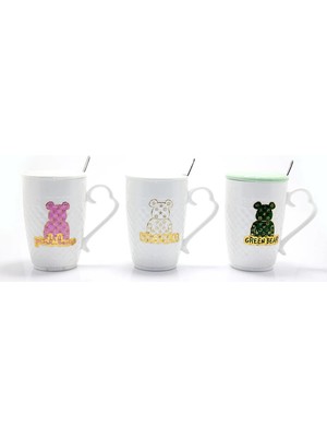 Marsilyan- Ayıcık Tasarımlı Porselen Kupa Bardak