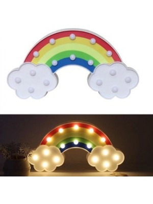 Marsilyan- LED Işıklı Gökkuşağı Gece Lambası