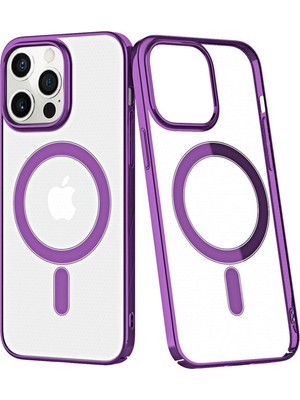 iPhone 12 Pro Max Kılıf Element Magneticsafe Sert Kapak - Derin MOR-(5796) - F680K507-U89680