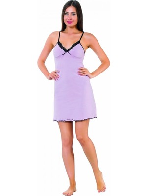 MTM My The Mall Moda Ip Askılı Gecelik Lila