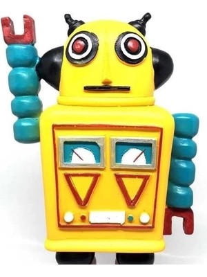 Ronanna Buğz Decotown Nostaljik Sevimli Uzaylı Robot Şeklinde Figür Biblo