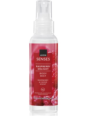 Avon Bodymist Kadın Deodorant Sprey - Frambuaz ve Siyah Frenk Üzümü Aroması, 100 ml, Çevre Dostu PCR Ambalaj