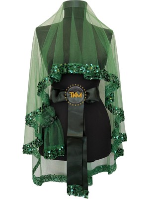 Tekin Kına Gelin Duvağı Seti