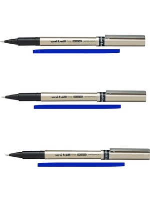 Uni-Ball Uniball Fine Deluxe ( 0.7 ) Roller Kalem Mavi ( 3 Adet )