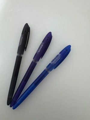 Uni-Ball Roller Kalem Signo Gelstick Jel Bilye Uç 0.7 mm Siyah Mor Mavi (3 Adet)