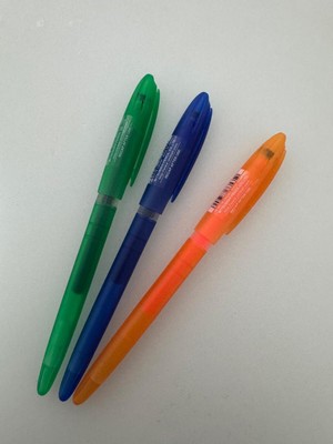 Uni-Ball Roller Kalem Signo Gelstick Jel Bilye Uç 0.7 mm Yeşil Mavi Turuncu (3 Adet)