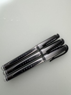 Uni-Ball Roller Kalem Gel Impact 1.0 Imza Kalemi Siyah (3 Adet)