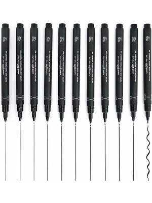 Uni-Ball Uni Ball Pin 0,05 Teknik Çizim Kalemi Siyah (3 Adet)