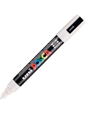 Uni-Ball Posca Pc-1m Boya Sanatı Markör Kalemi Beyaz ( 1 Adet)