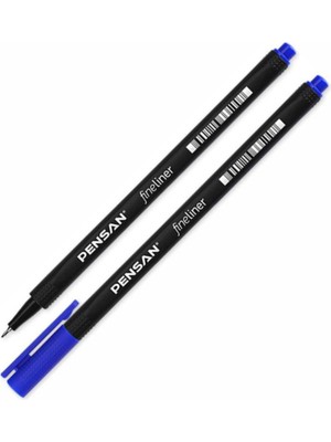 Pensan Fineliner Keçeli Kalem 0.4 mm Mavi 10 Adet