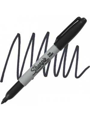 Sharpie Fine İnce Uç Siyah Renk 3 Adet Markör Keçeli Kalem Hassas Çizgiler İçin