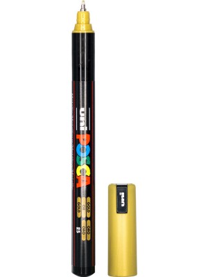 Uni-Ball Posca Uni Pc-1mr Renkli Boya Marker Kalemler Ultra Ince 0,7 mm Altın (1  Adet)