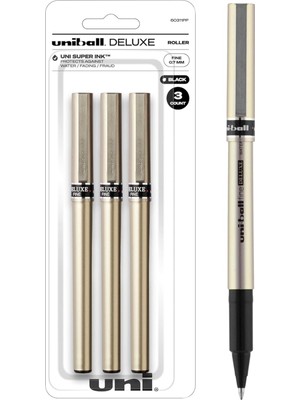 Uni-Ball Unı Ball Deluxe Roller 3 Lü Siyah