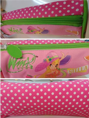 Yaygan Lisanslı 62301 Stella Pembe Puatiye Desenli Silindir Kalemlik