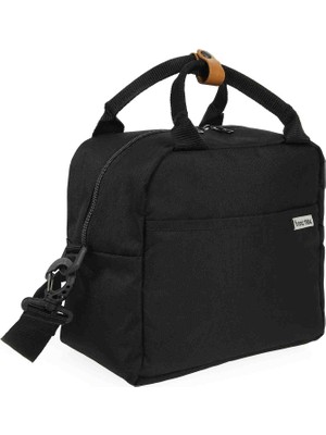 Brandbaby Anne Bebek Bakım Çantası Su Geçirmez Siyah Polyester 24 cm Ayarlanabilir Saplı