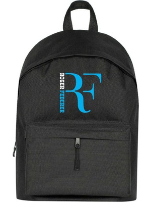 Zepplin Giyim Roger F. Blue Logo Sırt Çantası Siyah Renk