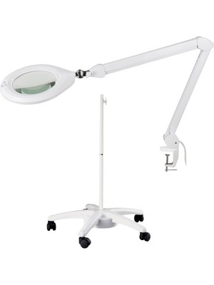 Luma Geniş Mercekli Ayaklı Büyüteç | Ayarlanabilir LED Işığı