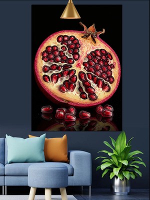 Artmeg Nar Meyvesi  Dekoratif Kanvas - Mdf Ahşap Tablo