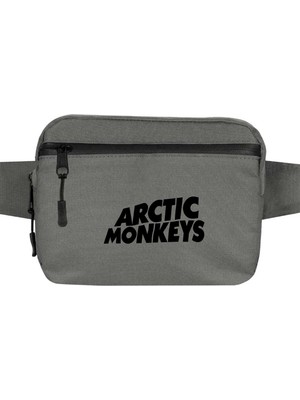 Zepplin Giyim Arctic Monkeys Logo Bel Çantası Fermuarlı Gri Renk