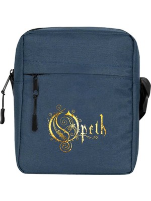 Zepplin Giyim Opeth Logo Classic Omuz Çantası Fermuarlı Lacivert Renk