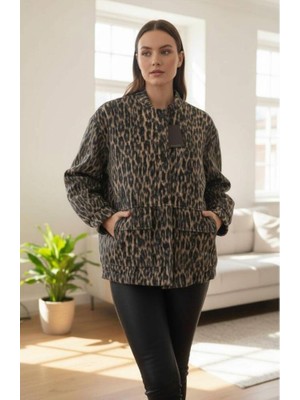 Fc Leopar Kaşe Massımo Model Bomber Ceket
