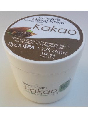 Ryotoneo Kakao Çok Amaçlı Masaj Krem %100 Doğal 150 Ml. / Ryotoneo Cocoa Multi-Purpose Massage Cream 100% Natural 150 Ml.