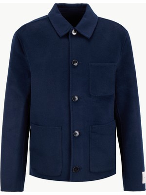 Calvin Klein Normal Mavi Erkek Ceket LV04LD429GCEF_LS Double Face Wool B