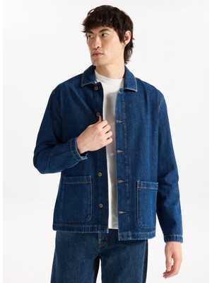 Mustang Lacivert Erkek Denim Ceket M5WM-CKT1701