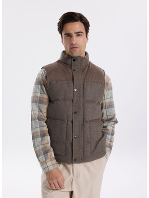 Fabrika Kapitone Kahve Erkek Yelek F5WM-YLK 2336