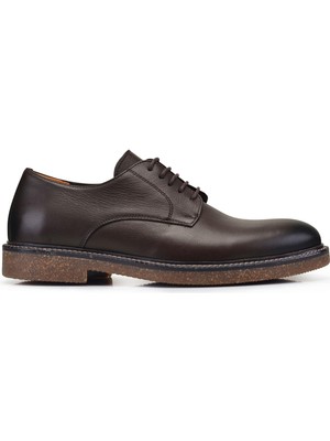 Nevzat Onay Kahverengi Bağcıklı Derby Stil Erkek Ayakkabı