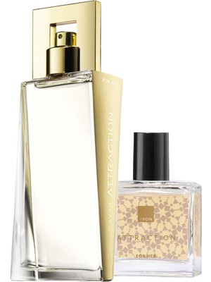 Avon Attraction Kadın Parfüm 50 + 30 ml Toplam 80 ml Set