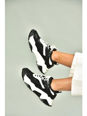 Fox Shoes V312613509 Siyah/beyaz Spor Ayakkabı Sneakers